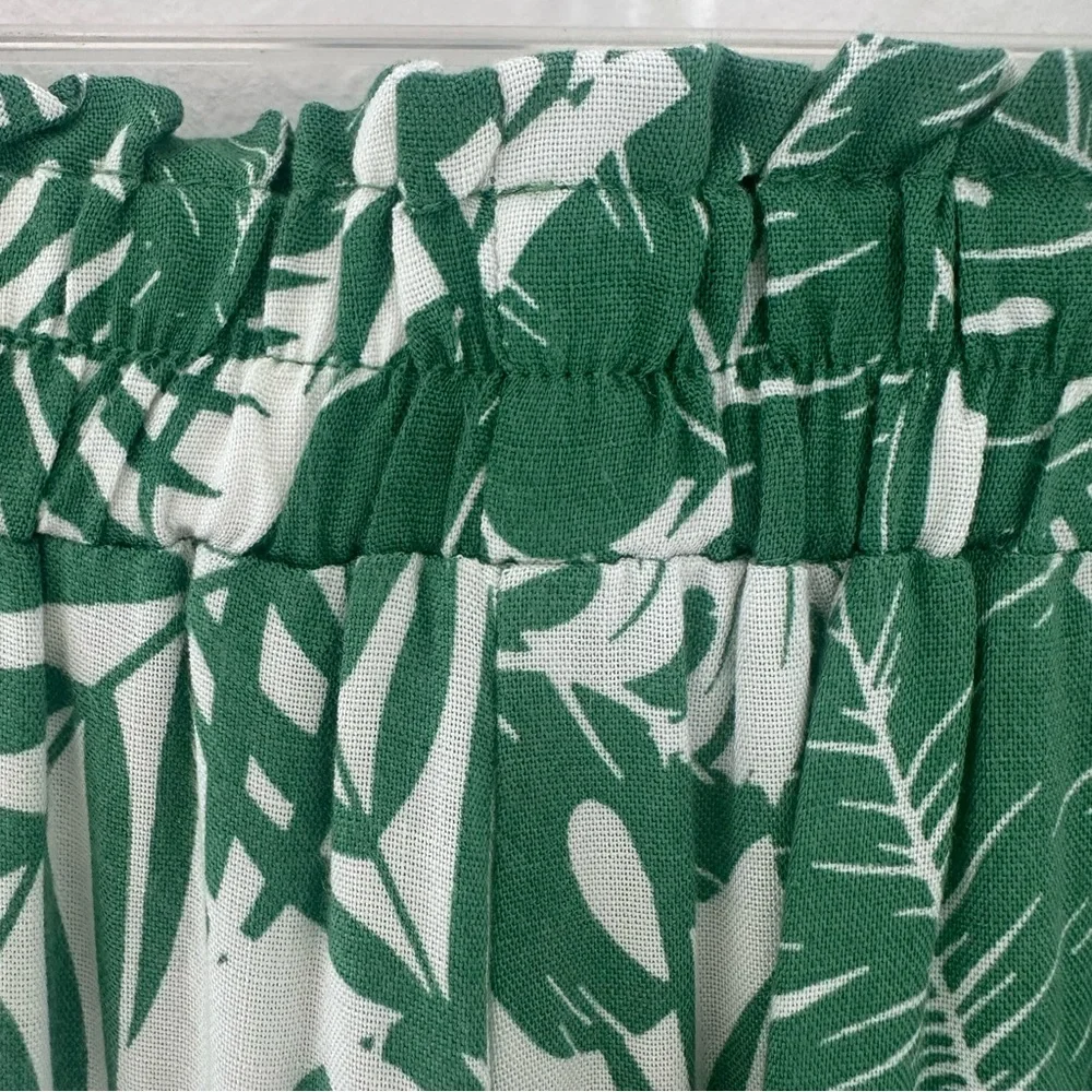 Jane And Delancey Green White Tropical Pants Small Resort Style - Picture 11 of 15